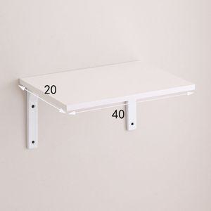 원목 나무 벽선반 40x20cm틈새 보조 테이블 사이드 걸이 수납 미니 1단 부착 접이식