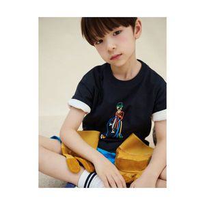 매장정품 BEANPOLE KIDS 컬러풀 자전거 반팔 티셔츠 네이비 (BI5342U04R)