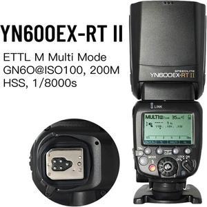 YONGNUO YN600EX-RT II 자동 TTL HSS 플래시 스피드라이트 및 YN-E3-RT 컨트롤러 캐논 6D 5D Mark IV 1DX E