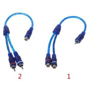 고음질차량용 MP3  RCA Y 분배기 케이블 어댑터 코드 컨버터 AUX 앰프용