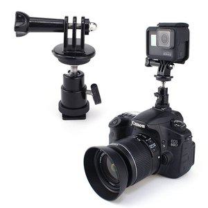 고품질 액션캠 핫슈 볼헤드 어댑터 나사 DSLR 카메라 고프로 SJ4000 SJ9000 콜드슈 모노포드 (WFHOK4M)