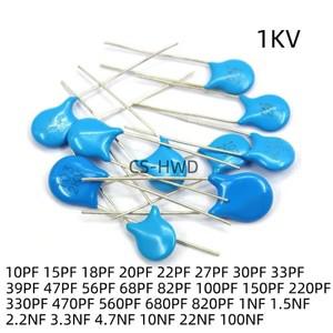 고압 세라믹 커패시터, 1KV 1000V 1.5NF 152 2.2NF 222 3.3NF 332 4.7NF 472 10NF 103 22NF 223 100NF 104,