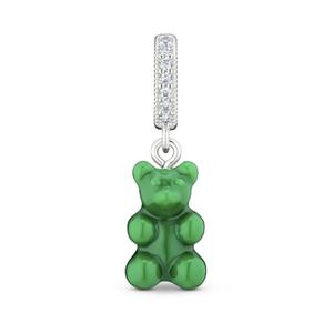 [크리스탈헤이즈] NOSTALGIA BEAR-VEGAN-PAVE CONNECTOR SILVER 여성 참