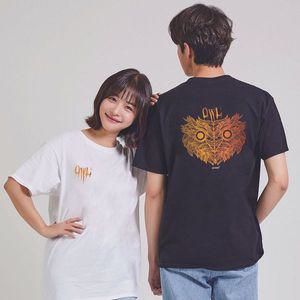 [기타]가족티 키밍 Owl 부엉이 U넥반팔 이너티 커플바캉스룩