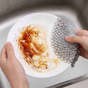 반영구 스텐링 수세미 원형 15cm/털실/설거지/손잡이/까칠한/녹색/천연/씽크대/강력/요술/철수/세미/설거지