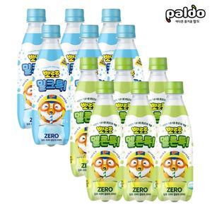 팔도 키즈 밀크 탄산음료 뽀로로 톡 2종 335ml (밀크톡6입+ 멜론톡6입) 어린이 음료