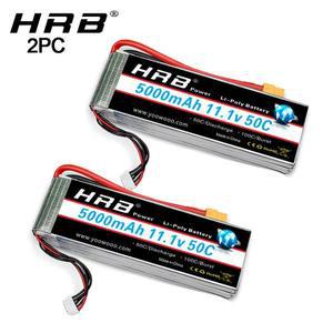 2PC HRB 2S 3S 4S Lipo 배터리 7.4V 11.1V 14.8V 1300mah RC 자동차 트럭 몬스터 드론 보트