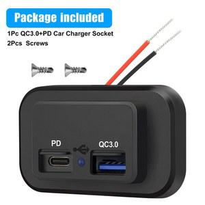 패널 1A 전원 충전기 어댑터 콘센트 캠핑카 3 USB 4 24V 차량용 12V 듀얼 액세서리 소켓 8A