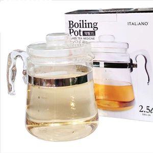 [기타]약탕기 중탕기 차탕기 유리 포트 주전자 2500ml