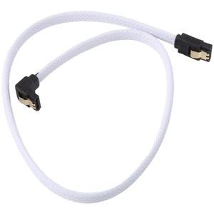 SATA III SATA3 슬리브 데이터 코드 직각 디스크 하드 SSD 케이블 50CM 흰색 HDD GB 나일론