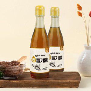 [김선교장인]저온착유 통들깨 착유 들기름 300ml 2병