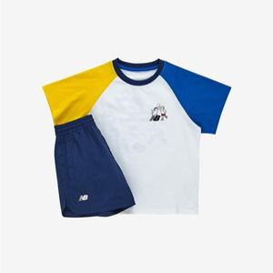 키즈(NB Kids) SUMMER PLAYTIME_멀티컬러 라글란 반팔 세트 NK9YF2202U_(59)Navy
