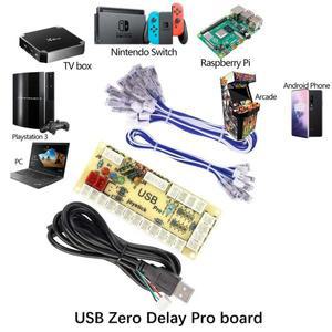 Zero Delay Pro 보드 DIY 아케이드 USB SANWA 조이스틱 닌텐도,
