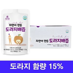 (도라지15%) 자연식품 자연이 만든 도라지배즙 파우치 x 30팩 60팩