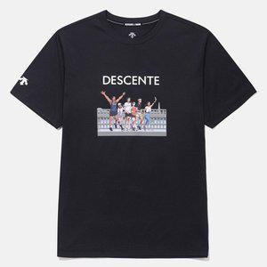 [데상트] [DESCENTE X 김정윤 작가] 그래픽 반팔 티셔츠 SQ223ETS64-BLK0