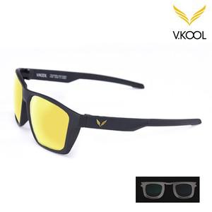 브이쿨 VK-2007 골드 편광 레저 선글라스 도수클립