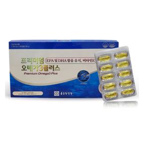 12개월분 최신상품 종근당건강 프리미엄 오메가3 플러스 하루1캡슐