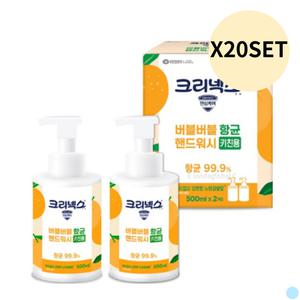크리넥스 버블 키친 핸드워시 노란감귤향 500ML X20