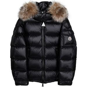 블랙 마레퍼 쇼츠 후드 구스 다운 자켓 MAIREFUR 1A00187 595ZZ 999