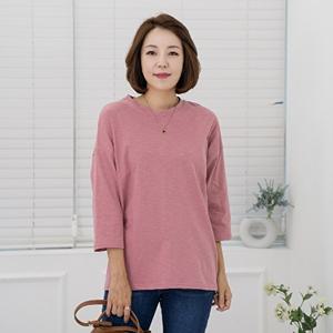 [마담4060]엄마옷 마담4060 노멀7부라운드티셔츠40대50대-YTE2403031-중년여성의류 50대여성의류