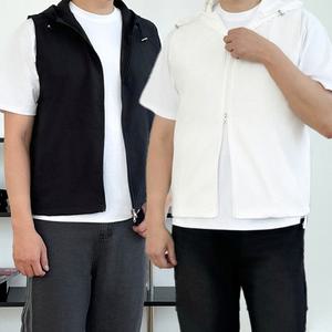 [당일출고] 남녀공용 투웨이 후드 바람막이 나일론 경량 조끼 3컬러
