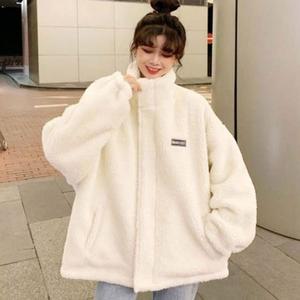 [오노마] ONM 여성 아이보리 윈터 뽀글이 겨울 따뜻 집업 점퍼 캐주