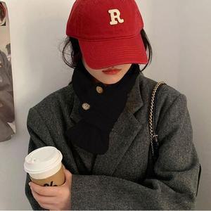 [KGPQXTK3_4B]여성 단추 꽈배기 미니목도리 5컬러