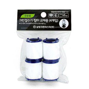 [기타]크린 FNVQTQQC 절수기 필터 4P 크린절수기 필터 주방 수전 교체