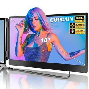 COPGAIN 2023 업그레이드된 S1 14 U201D 노트북 화면 익스텐더 모니터 1080P FHD IPS 듀얼 플러그 앤 플레이 타입 C /HDMI 13 17.3인치 WINDOWS, MAC, ANDROID, DEX