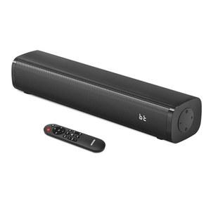 6단계 음성 향상 기능을 갖춘 TV용 Wohome 2.1인치 소형 사운드바, 서브우퍼 내장, 광학식 /AUX /USB 연결 16인치 블루투스 사운드바 스피커, S100(퓨어 블랙)