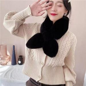 [BZJLNMVQ_51JA]숏털 데일리 목도리 예쁜 머플러 넥워머