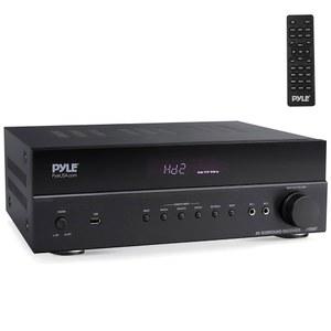 Pyle 5.2 채널 하이파이 홈 시어터 리시버 - 4k 울트라 HD 지원, MP3 /USB /DAC /FM 라디오를 갖춘 1000W MAX 무선 BT 서라운드 사운드 스테레오 앰프 시스템, 몰입형 오디오 경험에 이상적임