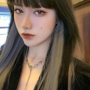 [BZI1I45K_51JB]컬러 브릿지 헤어피스 6p세트실버그레이