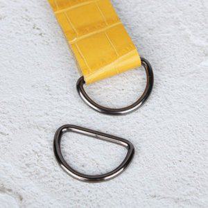 흑니켈 가방연결고리 부자재 32mm 라운드 가방끈 2P D (WFGTGU8)