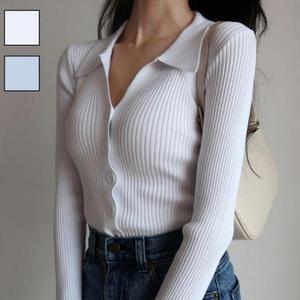 슬림핏 골지 카라 좋은 여성 숏 여성봄자켓 (3ezcg)