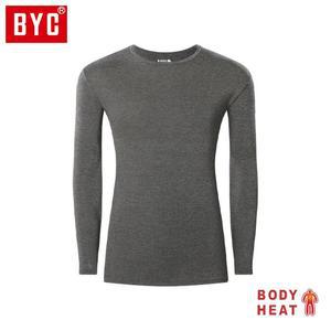 재색 남성 긴팔티 S0064 BYC U넥 보디히트 베이직