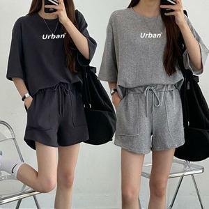 [오노마] ONM 여성 반팔 반바지 트레이닝 상하의 세트 URK-313