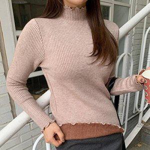 [셀러허브 패션][VY] 여성 목폴라 긴팔 티셔츠_WT33891