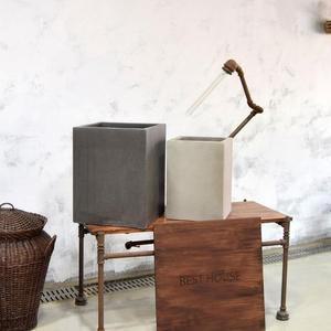 [BZI52H83_51C2]2개셋트.모던시멘트 사각화분33x42/26x36cm