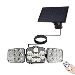 [BZJJG2LM_4B]3 LED 태양광 충전식 야외 벽등 센서등