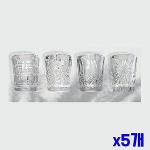 [기타]술잔 유리 디자인 x5개 4p 사케잔 술상 소주잔 4가지 (WFGTTLB)