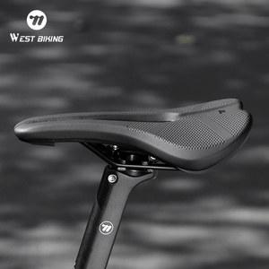 뒷자리 WEST BIKING 자전거 새들 그물 초경량 MTB 도로 쿠션 충격 흡수 사이클링 시트 부품