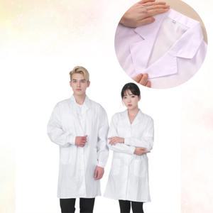 흰색 실험복 실험실 영양사 의사 실습 가운 실험 제빵 까운 약사 간호사 조리사 실습복 미용사 위생복