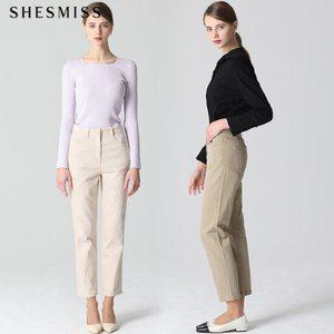 [쉬즈미스(SHESMISS)] 솔리드 크롭 진팬츠 (택가격 178000원)