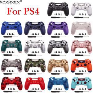 1 세트 PS4 JDM-055 컨트롤러 전면 후면 하드 플라스틱 매트 하우징 쉘 케이스 PS4 JDM-055 JDS 055 JDS050