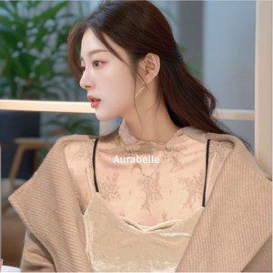 아우라벨르 연베이지 레이스티셔츠 니트원피스 코디 (WFH1AIA)