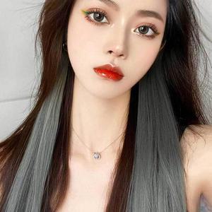 [BZJL2JLV_4B]헤어 붙임머리피스 헤어브릿지 헤어컬러피스