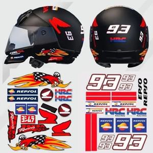 반사바이크 오토바이 헬멧 데칼 사이드 스트립바디 스티커 혼다 호환 HRC REPSOL CBR000RR CBR650F