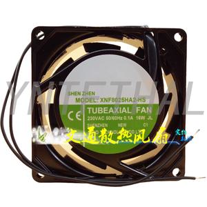 XNF8025HA2-HS AC 냉각 FAN 230VAC 50Hz 60Hz 0.1A 16W