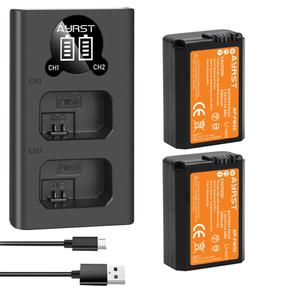 2개 세트 2000mah NP-FW50 NP FW50 카메라 배터리 호환 소니 알파 a6500 a6300 a7 7R a7R II a7II NEX-3 a7